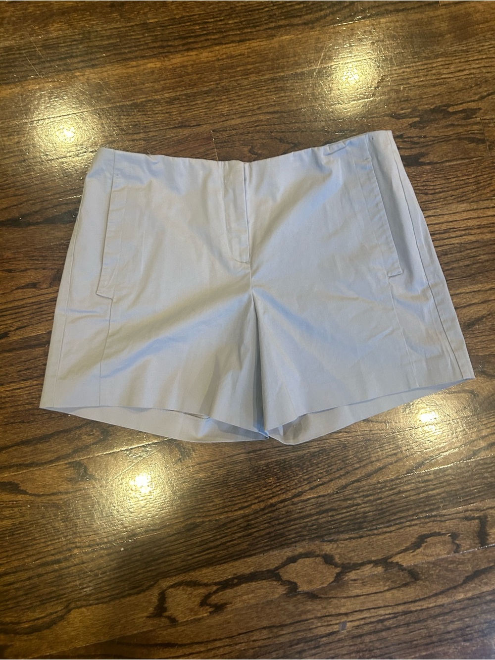 Theory Gray Cotton Bermuda Shorts